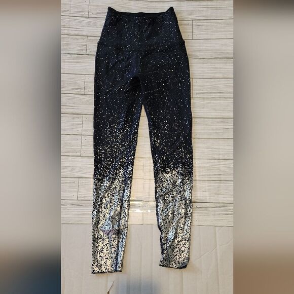 Beyond Yoga Ombre Alloys Shimmering Leggings Navy Blue Size Xs - Picture 2 of 10